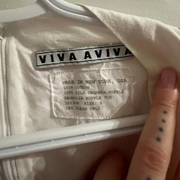 Handmade Cream Ruffle Tank - Picture 5 of 9